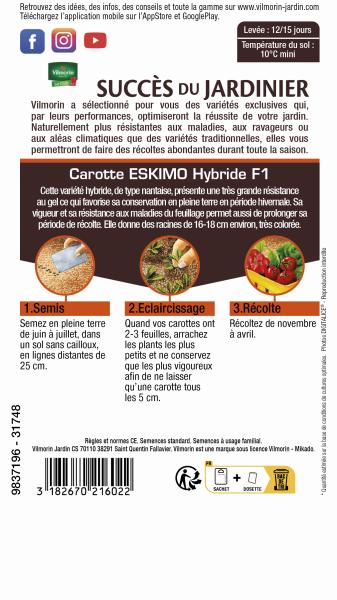 Potagères - Carotte Eskimo HF1 - MEDIA_PACKAGING_VERSO